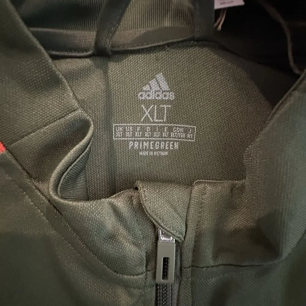 Adidas Track Jacket Mens XLT Full Zip Aeroready Lightweight Training TIRO21 Camo